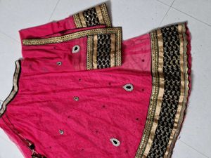Vibrant Pink Embroidered lehenga choli
