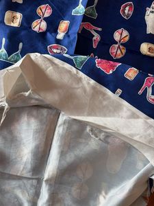 01mtr Chic Blue Fashion Print material