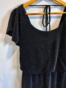 Forever New-Sparkly Black Mini Dress (S)