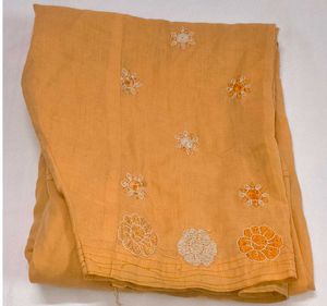 Stylish Orange Shalwar with Embroidery design