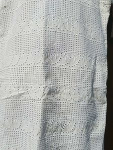 Elegant White Embroidered Dress