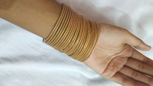 Set of Golden Bangles