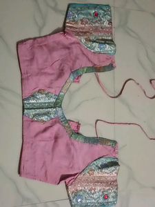 GentlyUsed Designer PinkEmbroideredBlouse- 36"Bus