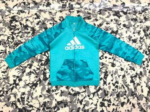 Adidas Blue Camo Zip-Up Jacket