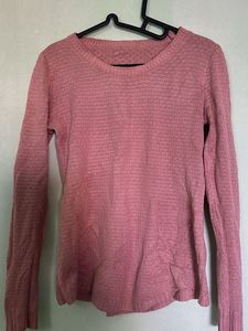 Cozy Pink Knit Sweater