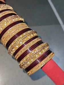 Exquisite Embellished Bangle Set