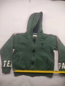 U.S. Polo Assn. Green Zip Hoodie