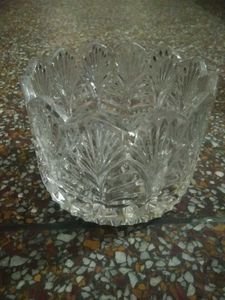 Glass Designer Bowl cum showpiece