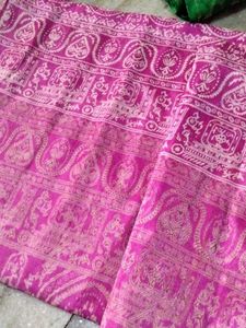 Vibrant Pink Ethnic Saree