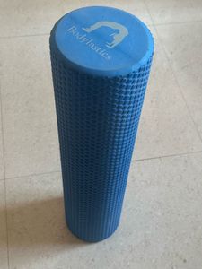 Blue textured foam roller