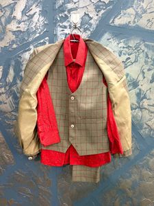 boy Checkered 3pices Blazer