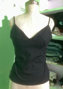 Black Spaghetti Strap Cami Top