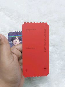 Jin And V MOTS ONE Official Holo Tickets
