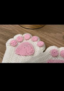 Crochet Cat Paw Fingerless Gloves