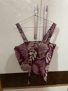 Floral Print Crop Top