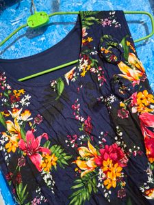 Floral Blue Top