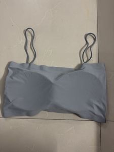 Light Grey Seamless Spaghetti Strap Bralet
