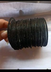 Sparkly Black Bangles