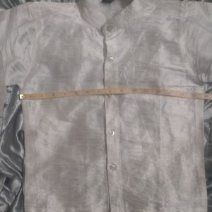 Raw Silk Shirt For Kids