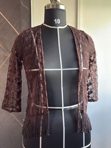 Lace Shrug with Fringes