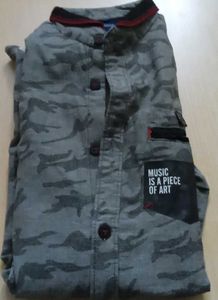 Men's Camouflage Print Shirt