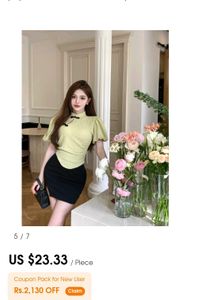 Chinese cheongsam style short sleeve blouse