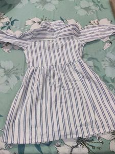 Striped Button-Down Dress Combo