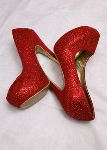 Red Sparkle High Heels | Size 39 |