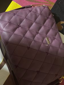 Quilted Purple Handbag Once used