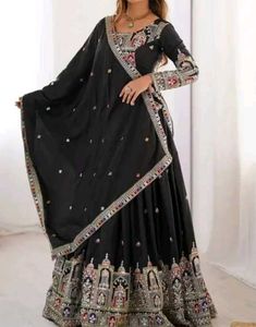 Black Lehenga Choli Set