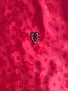 Vibrant Pink Embroidered Saree