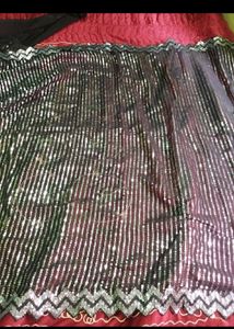 Sparkling Black Sequined Saree