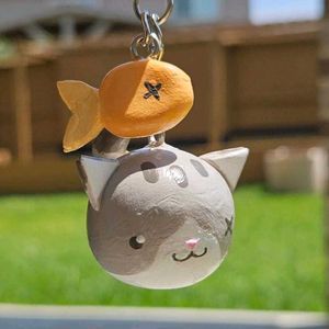 Kitty &amp; Fish Keychain