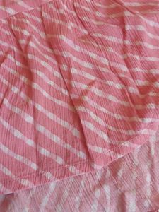 Pink Striped Cotton Kurta