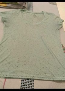 Casual Speckled V-Neck T-Shirt