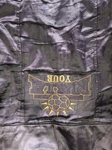 Black Graphic Jacket (Defect on Sleeves