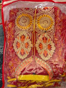Stunning Red Floral Ethnic Gown