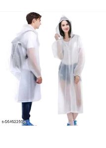 White Transparent Raincoat