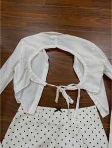 H&amp;M Open Back Crop Shirt