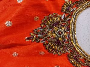 Vibrant embroidered heavy bead work Y2k kurti