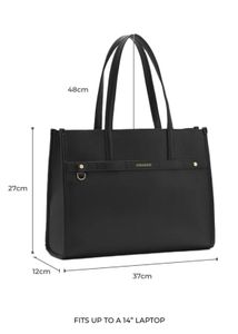 MIRAGGIO Black Tote Bag