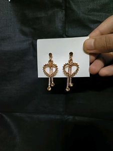 Elegant Heart Dangle Earrings