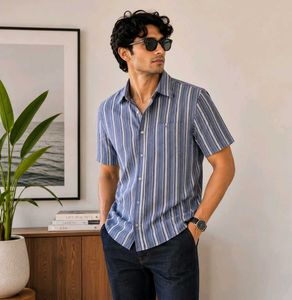 Men's Striped Casual Shirt