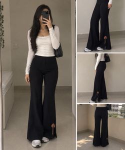 🖤 Elegant Black Flared Trousers