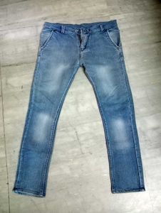 Light Blue Denim Jeans For Men