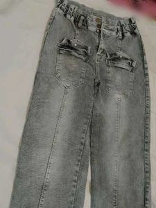 (Ganpati offer) Gray Denim Jeans