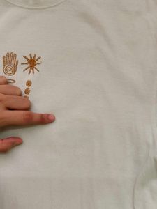 Cream Graphic T-Shirt