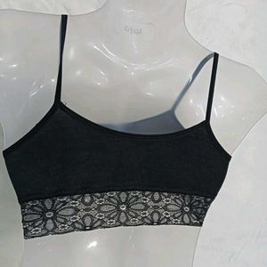 ❤️‍🔥 Black Lace Trim Bralette