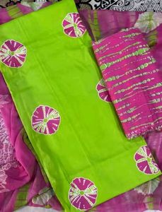 Unstitched Jaipuri Cotton Suit