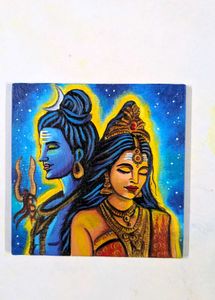 Mini Shiv parvati Painting